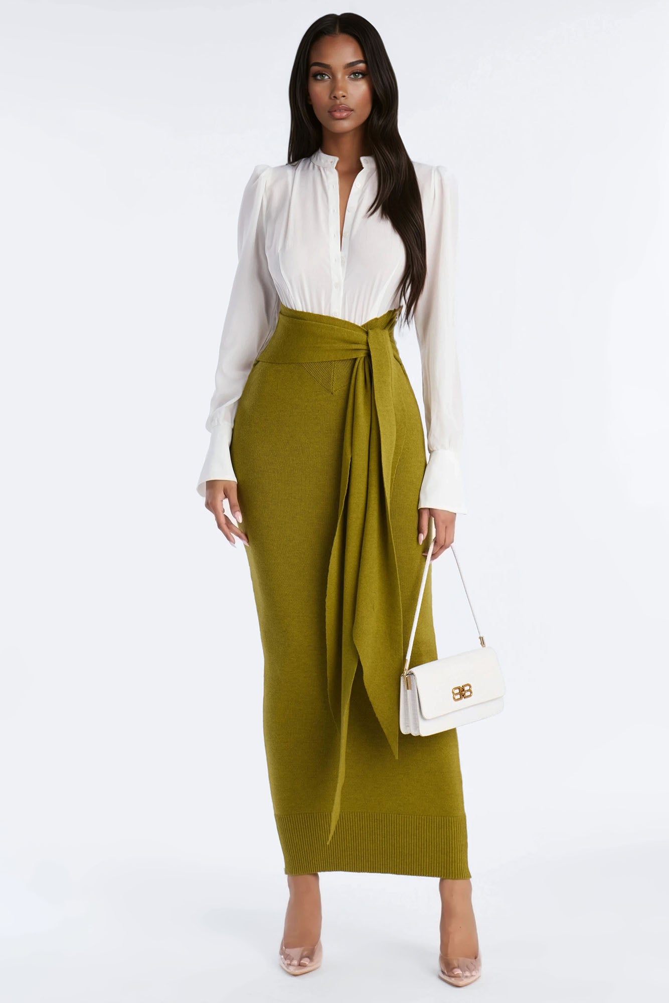 Fully Booked Sweater Maxi Shirt Dress