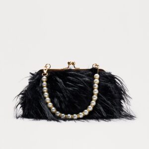 Double Date Faux Fur Clutch