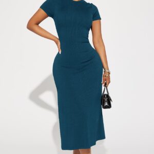 Madison Ribbed Midi Dress